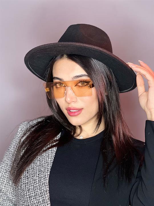 عینک آفتابی زنانه اورجینال نسکافه ای برند پرادا مستطیلی یووی۴۰۰